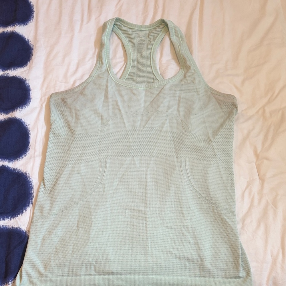 Lululemon Light Mint Racerback Tank Top
